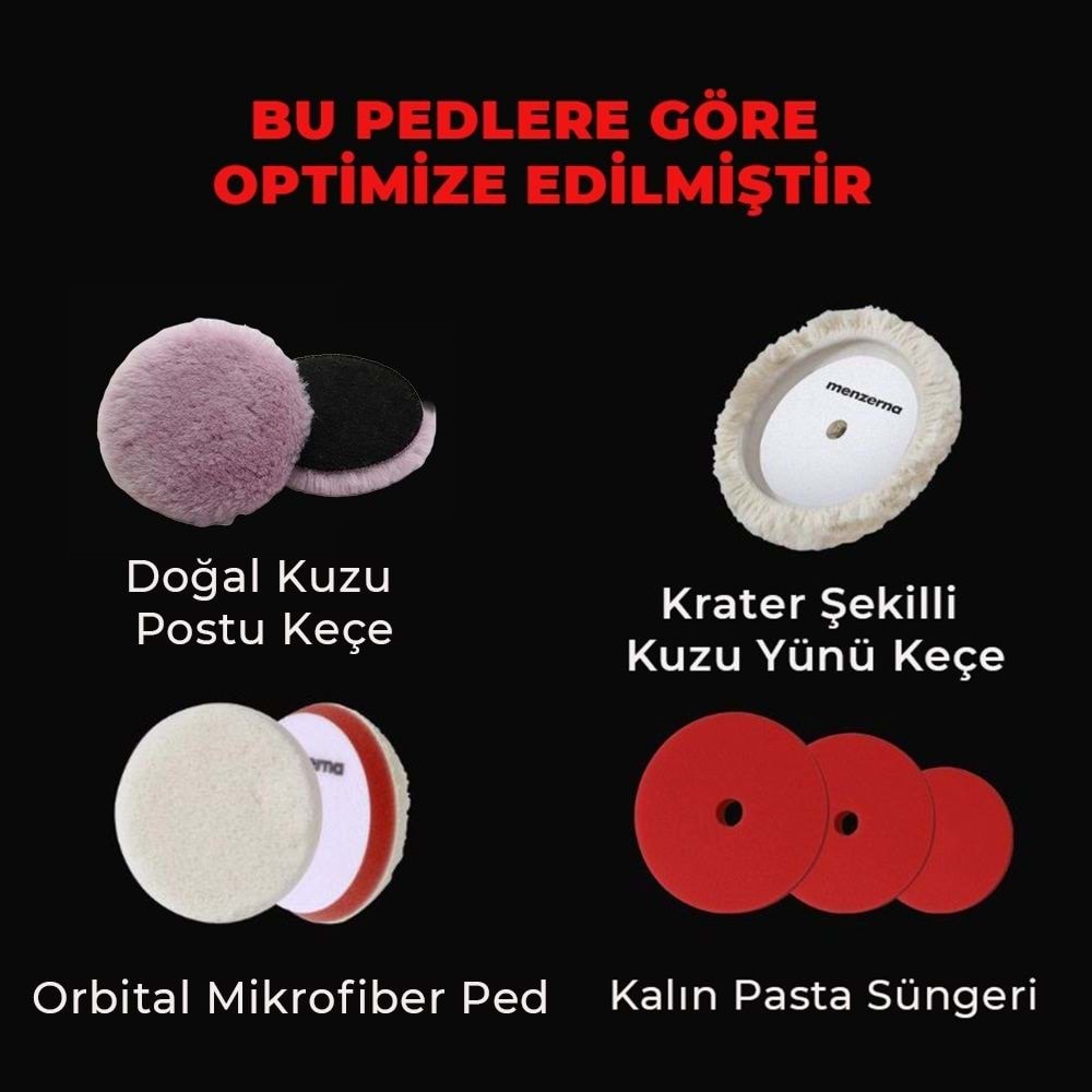 Menzerna 1100 Keçe Uyumlu Kalın Pasta Agresif Çizik Giderici – 1 Lt