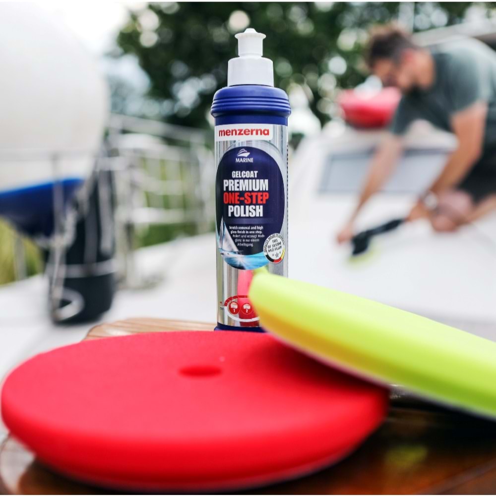 MENZERNA Marin, Tekne Gelcoat Boya 3in1 Tek Adım Pasta Cila Koruma - 1 lt
