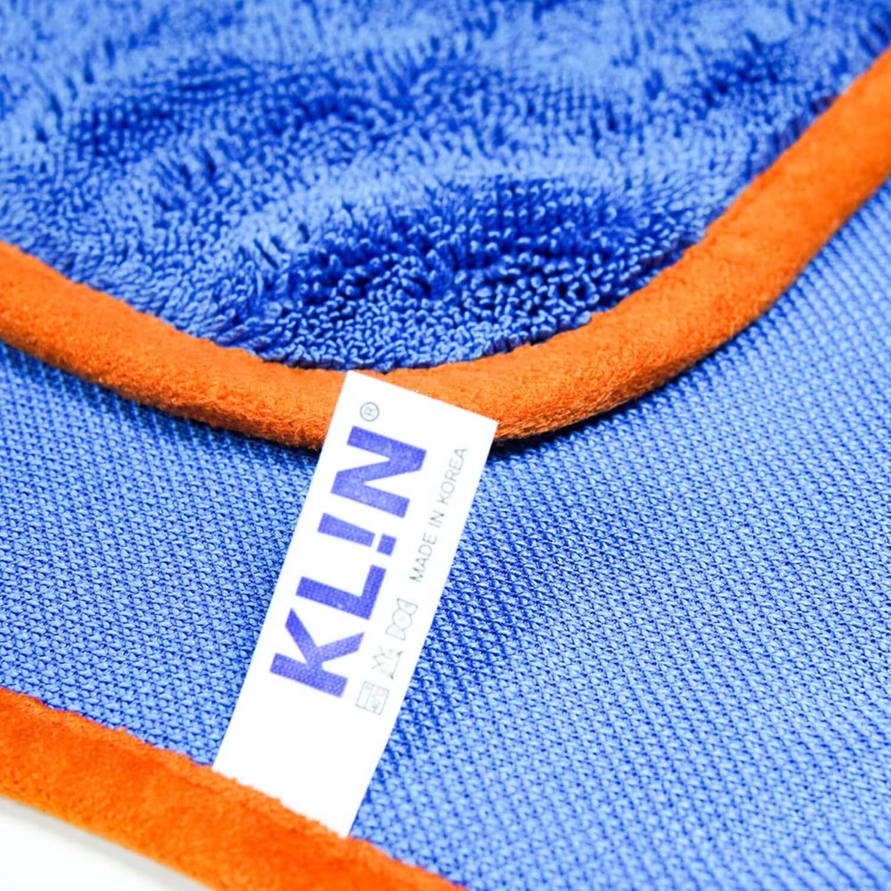 KLIN Drying Zero HD Mikrofiber Kurulama Havlusu 800 GSM (Mavi) - 90x70 cm