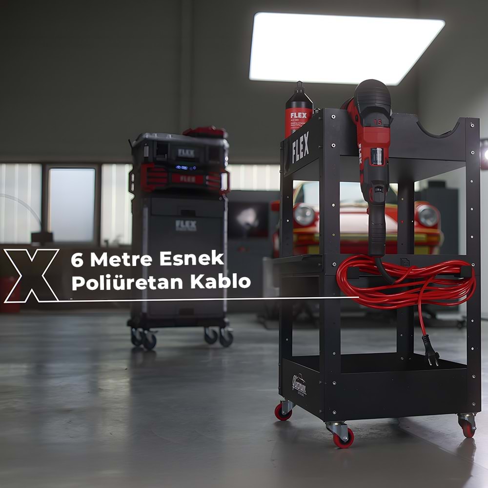FLEX XFE 2 15 14-EC Random Orbital Polisaj Makinesi 1400W (2. Nesil) | Fırçasız Kömürsüz Motor