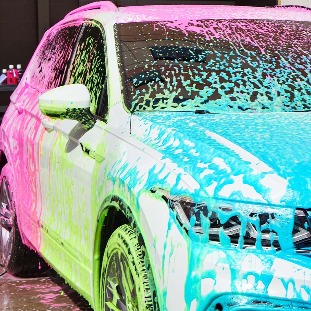 INNOVACAR S2 FOAMY Enzimli PH Nötr Pembe Renkli Özel Kokulu Araç Yıkama Şampuanı - 1 lt