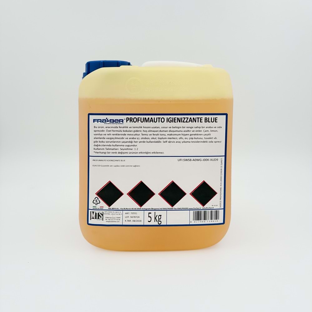 PROFUMAUTO IGIENIZZANTE BLUE - 5 kg (Black Orchid)(1:8)