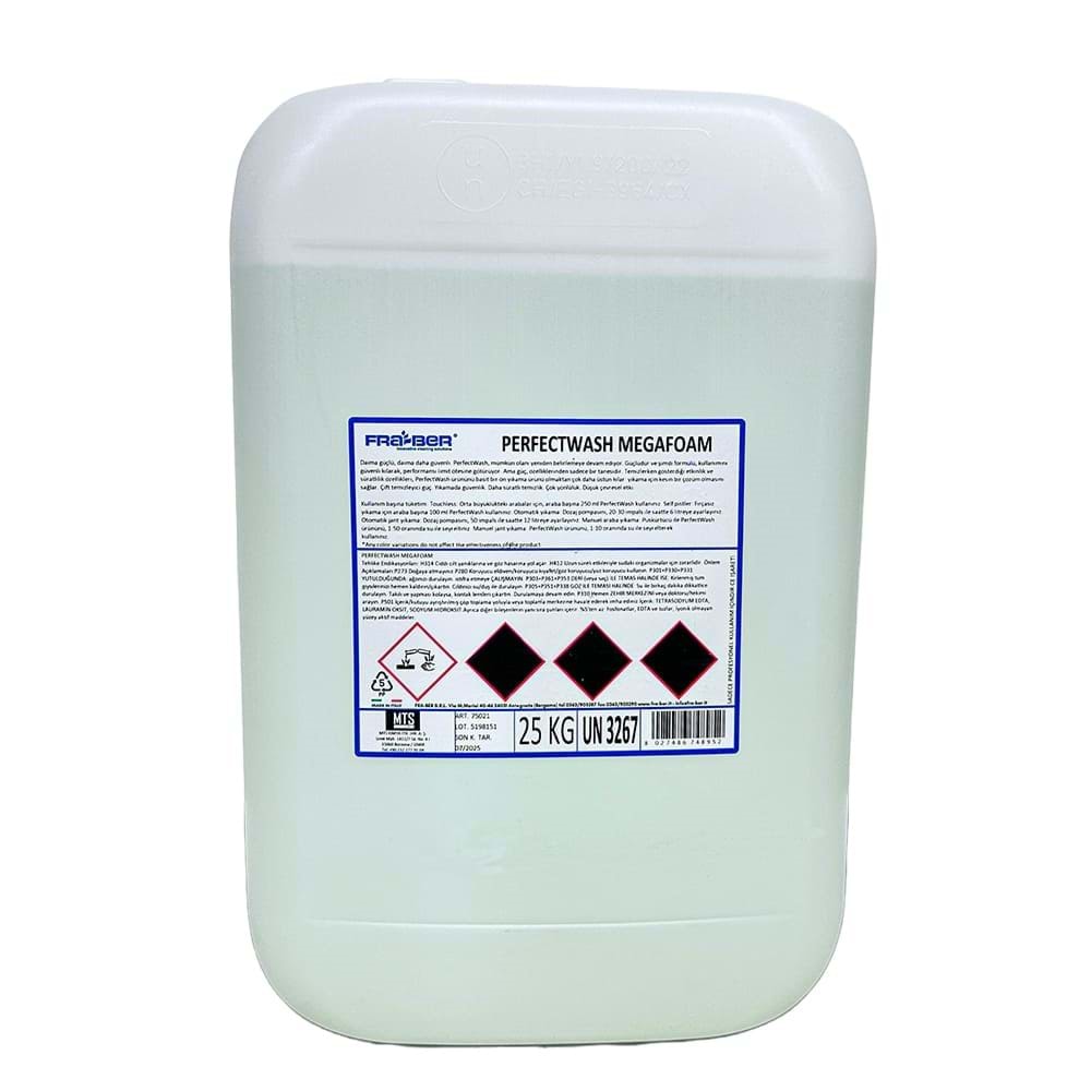 FRA-BER Perfect Wash Megafoam Yoğun Köpüklü Güçlü Ön Yıkama Köpüğü (1:120 Konsantre) - 25 kg