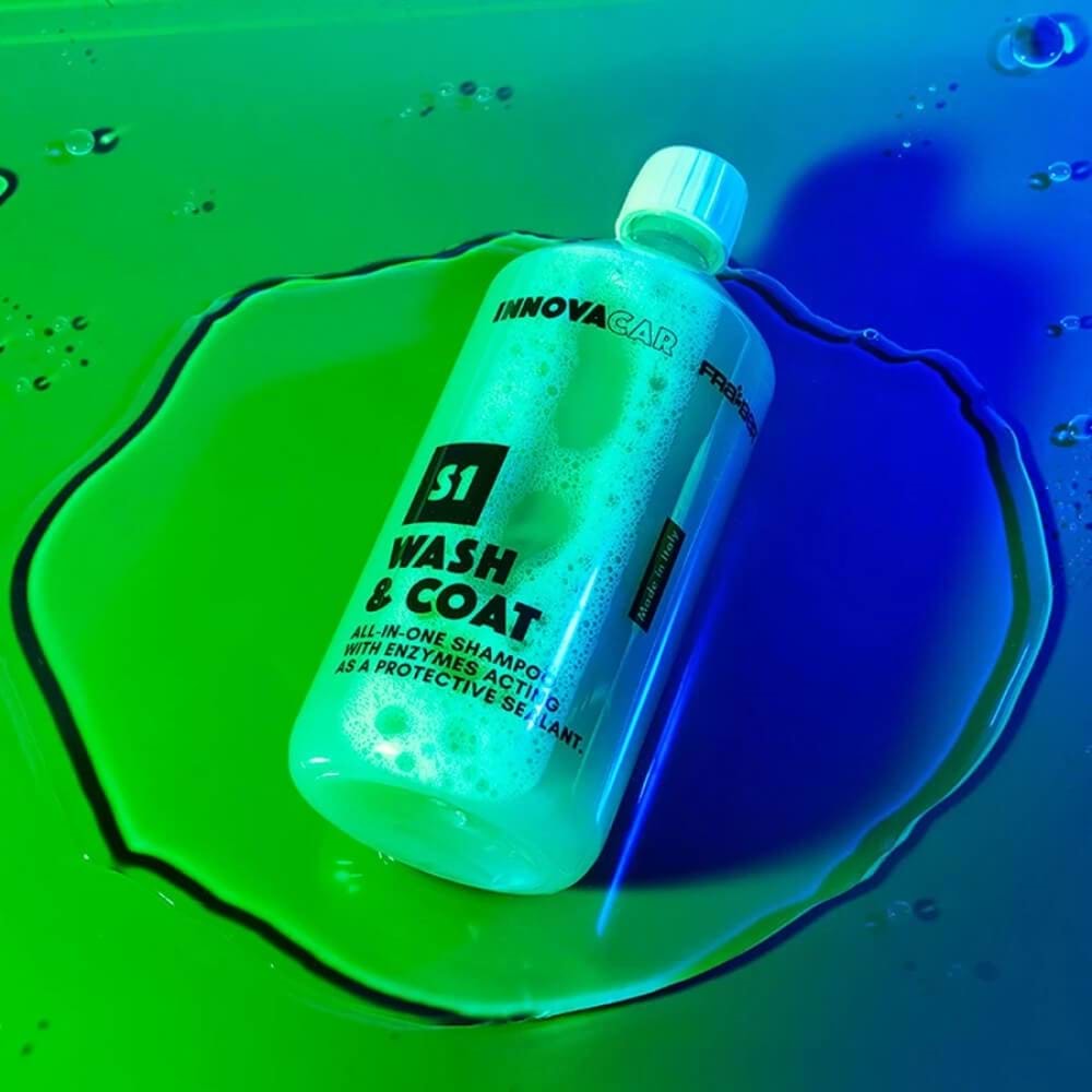 INNOVACAR S1 WASH&COAT SIO2 İçerikli Enzimli Su İtici Koruyucu Şampuan Konsantre - 1 lt