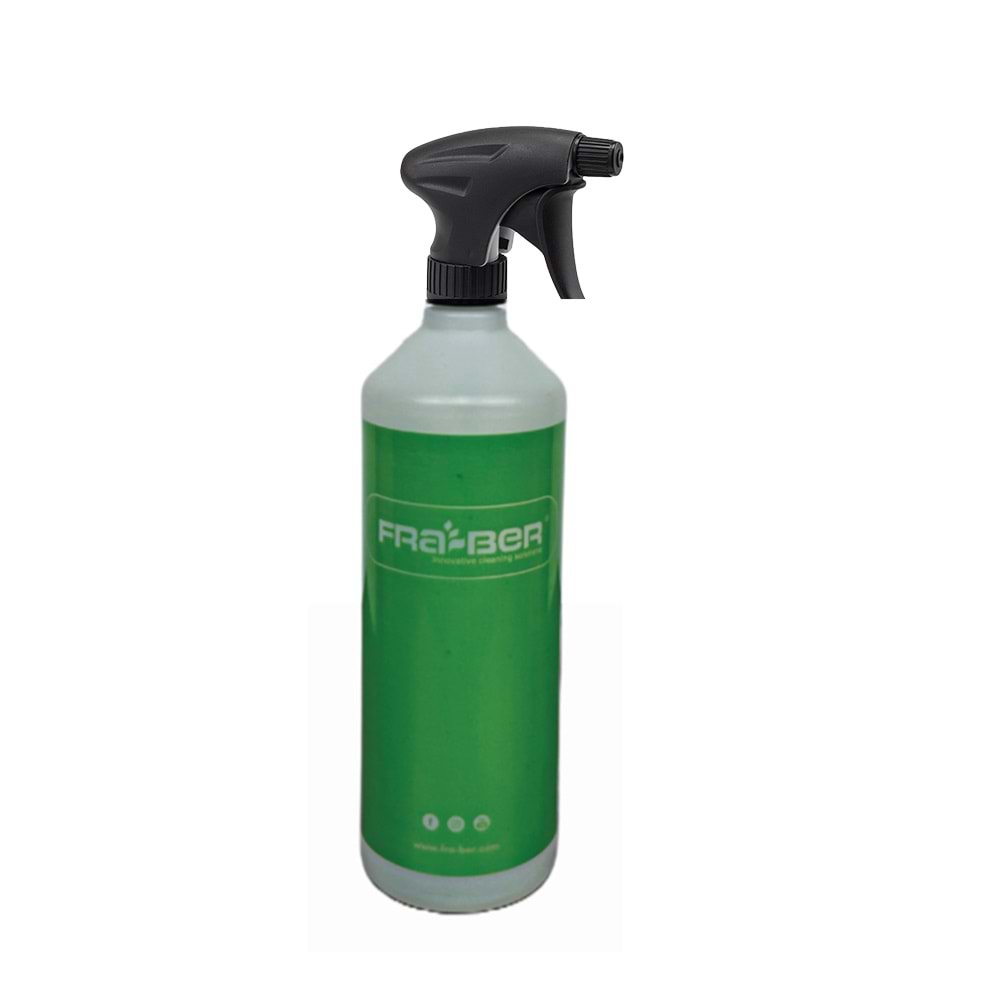 FRA-BER Kimyasal Dayanıklı Ölçekli İthal Sprey Başlıklı Şişe (Yeşil) - 1000 ML