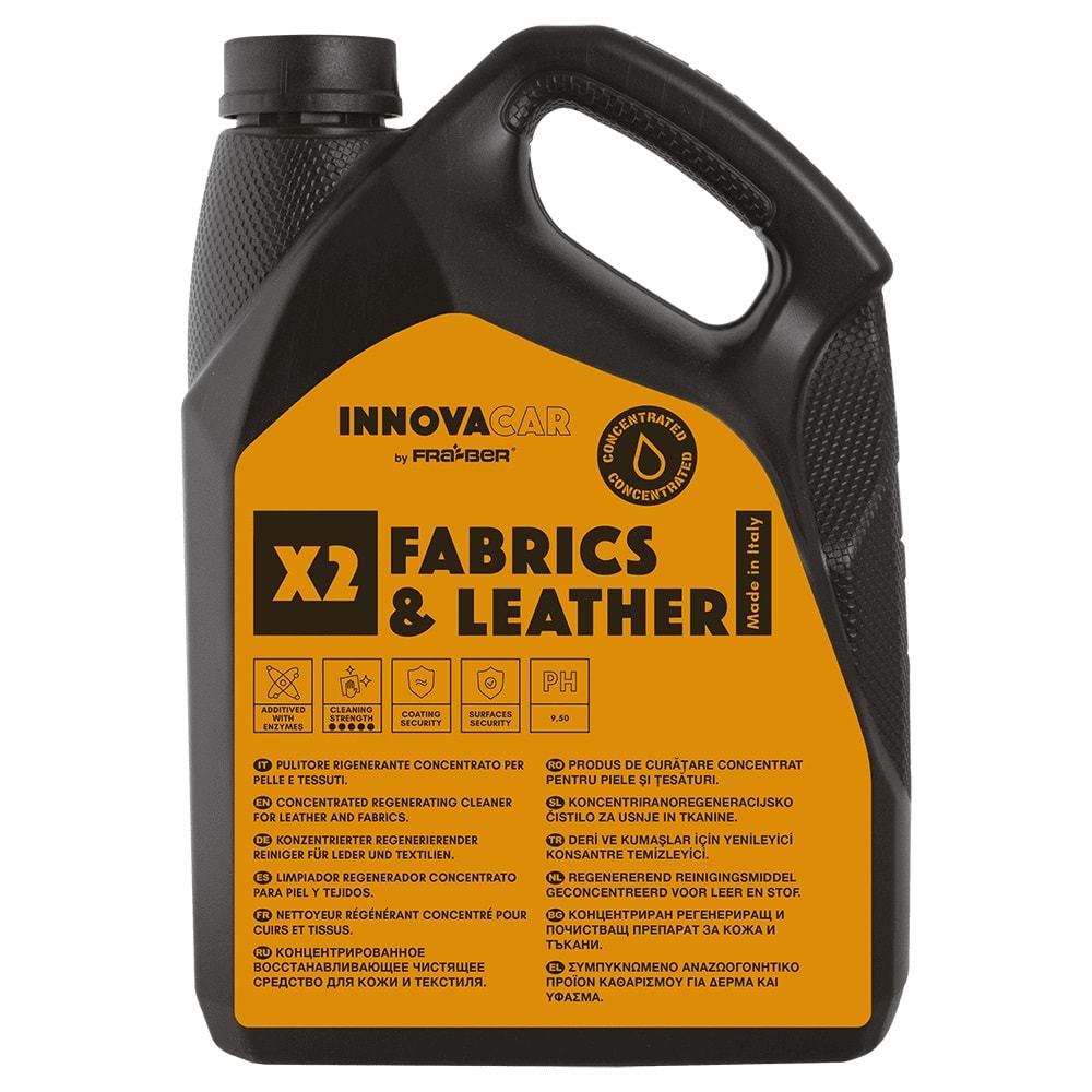 INNOVACAR X2 FABRİCS&LEATHER Deri Ve Kumaş Temizleyici Konsantre - 4,54 lt
