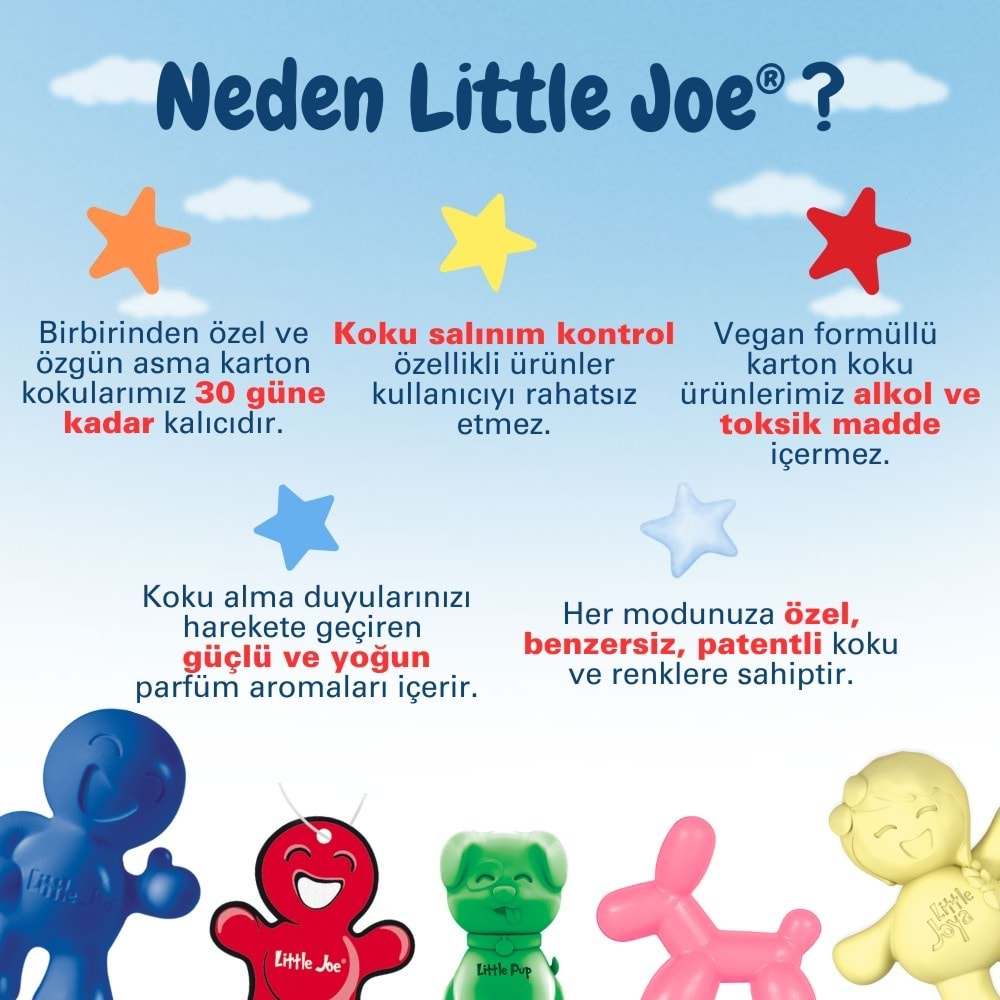 Little Joe Çiçek Araç Kokusu (Flower) -45 Gün -Oto Kokusu Kalıcı Klima Parfüm