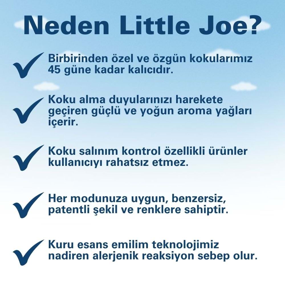 Little Joe Kapuçino Kahve Araç Kokusu (Cappucino) -45 Gün -Oto Kokusu Kalıcı Klima Parfüm