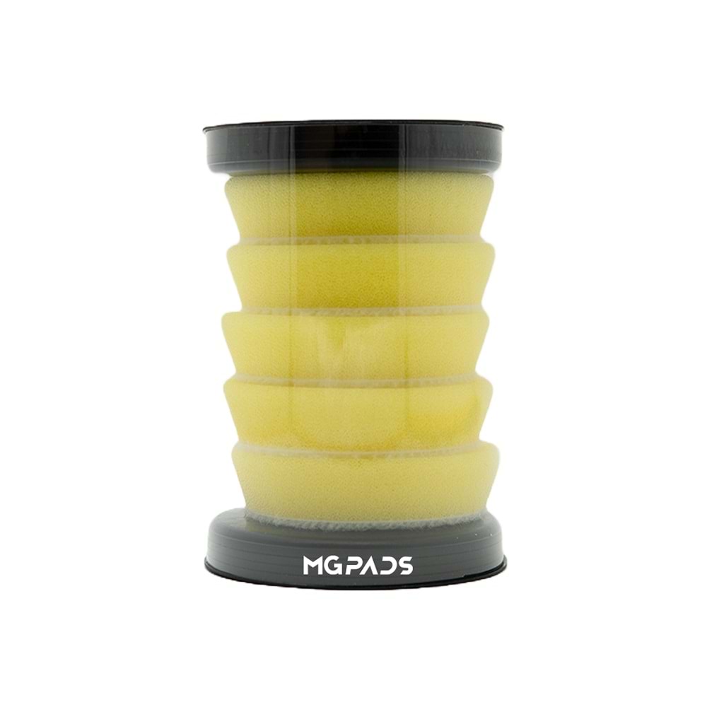 MG PADS Hare Giderici Cila Süngeri 65/55 mm 5'li Paket (Sarı)- Mini Polisaj Makinesi Uyumlu