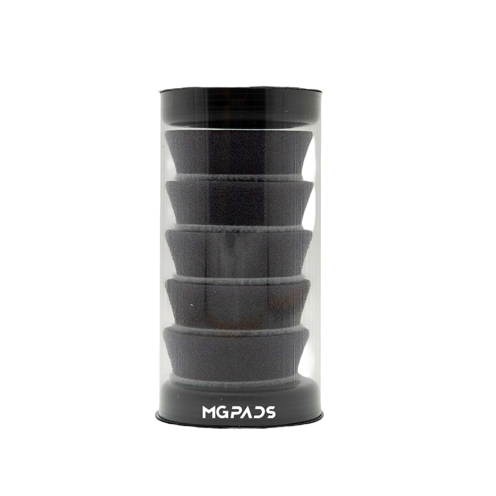 MG PADS Pasta Süngeri 45/35 mm 5'li Paket (Gri) - Mini Polisaj Makinesi Uyumlu