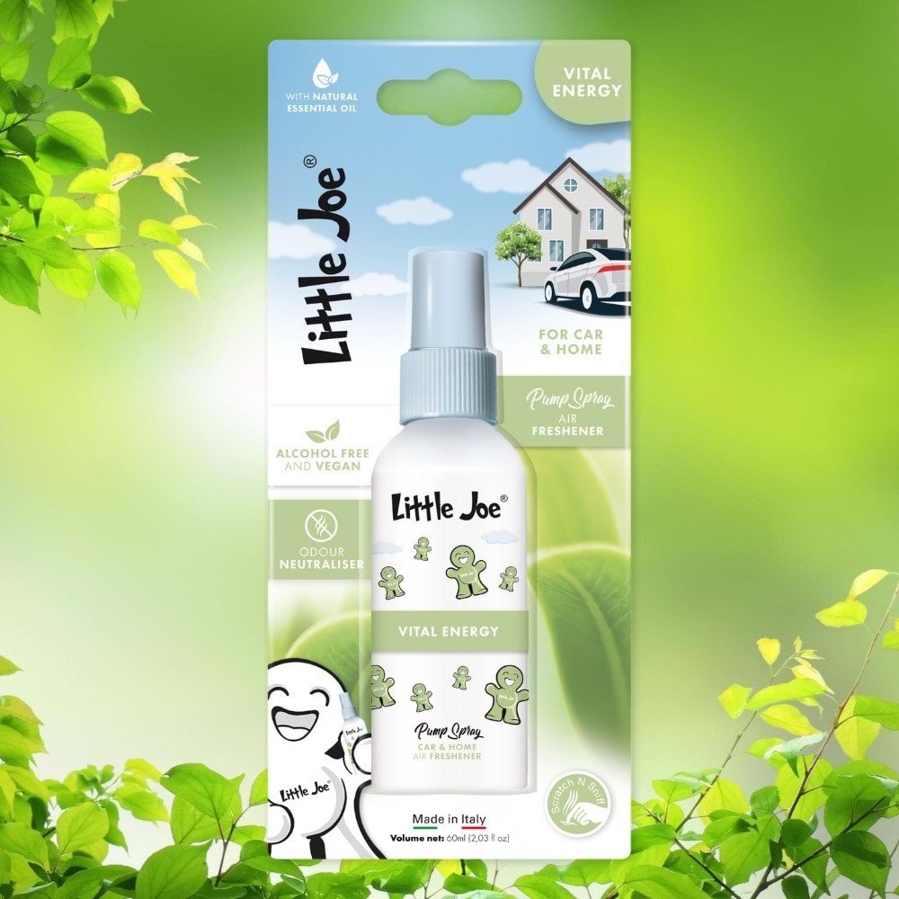 Little Joe Ferahlatıcı Sprey Oda Kokusu 60 ml (Vital Energy) -Koku Giderici -Oto Ev Ofis Parfüm