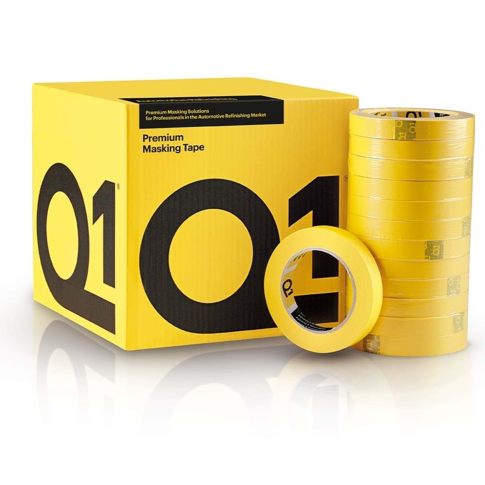 Q1 Premium Maskeleme Bantı Sarı - 18mm x 50 metre
