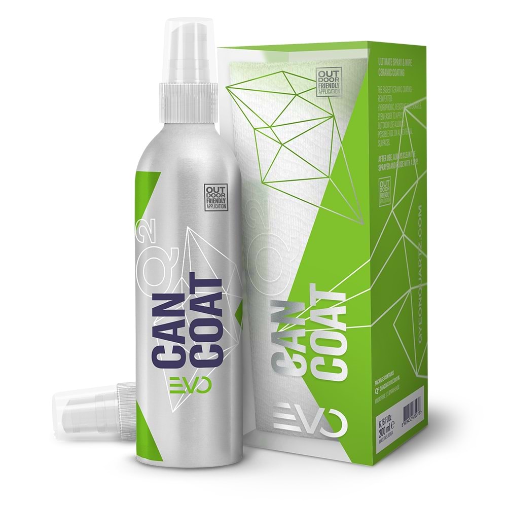 GYEON Q² CanCoat EVO Hidrofobik Nano Seramik Kaplama Seti - 200 ml - 9H Oto Boya Koruma-Su İtici