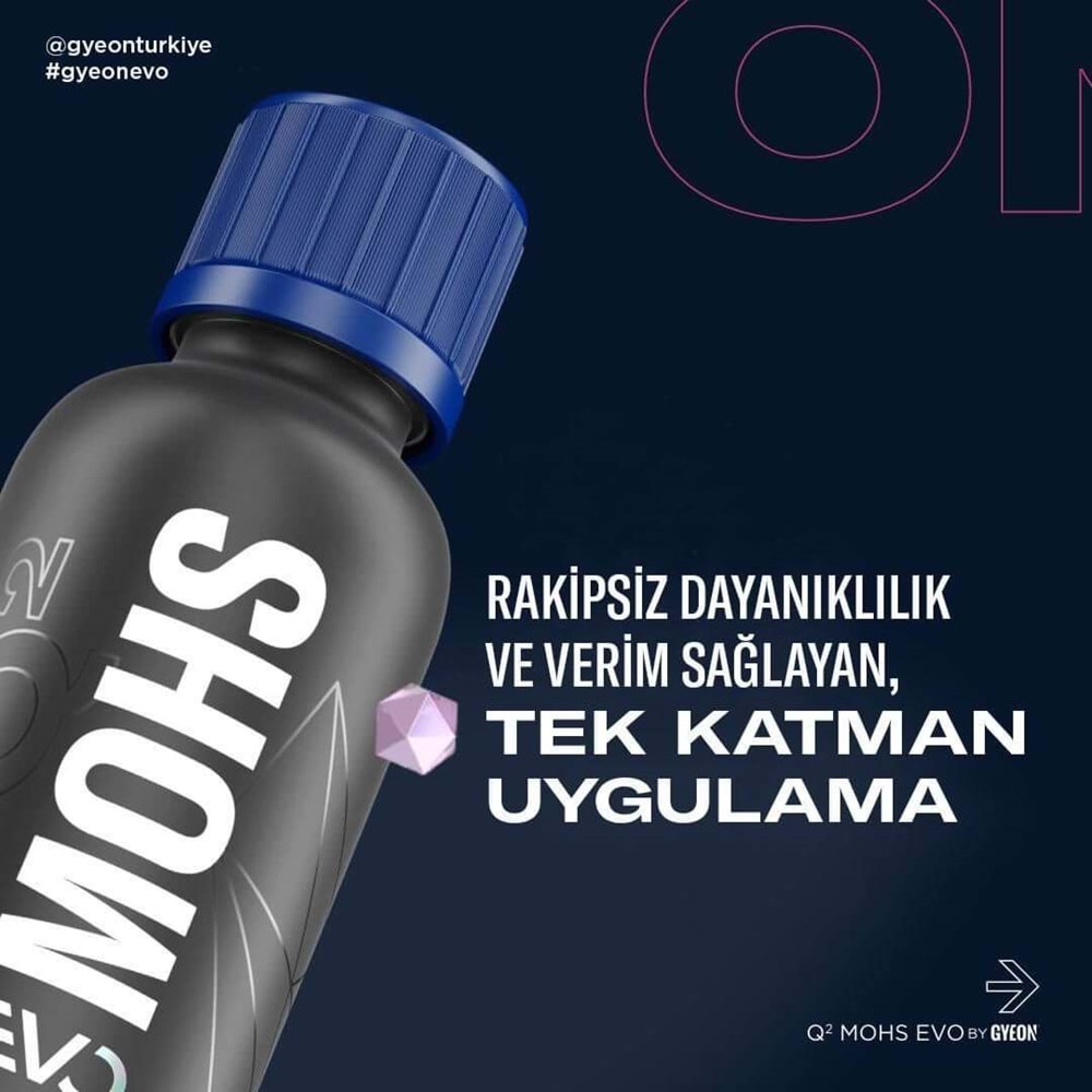 GYEON Q² Mohs EVO Light Box Seramik Kaplama - 100 ml - 9H Oto Boya Koruma-Su İtici