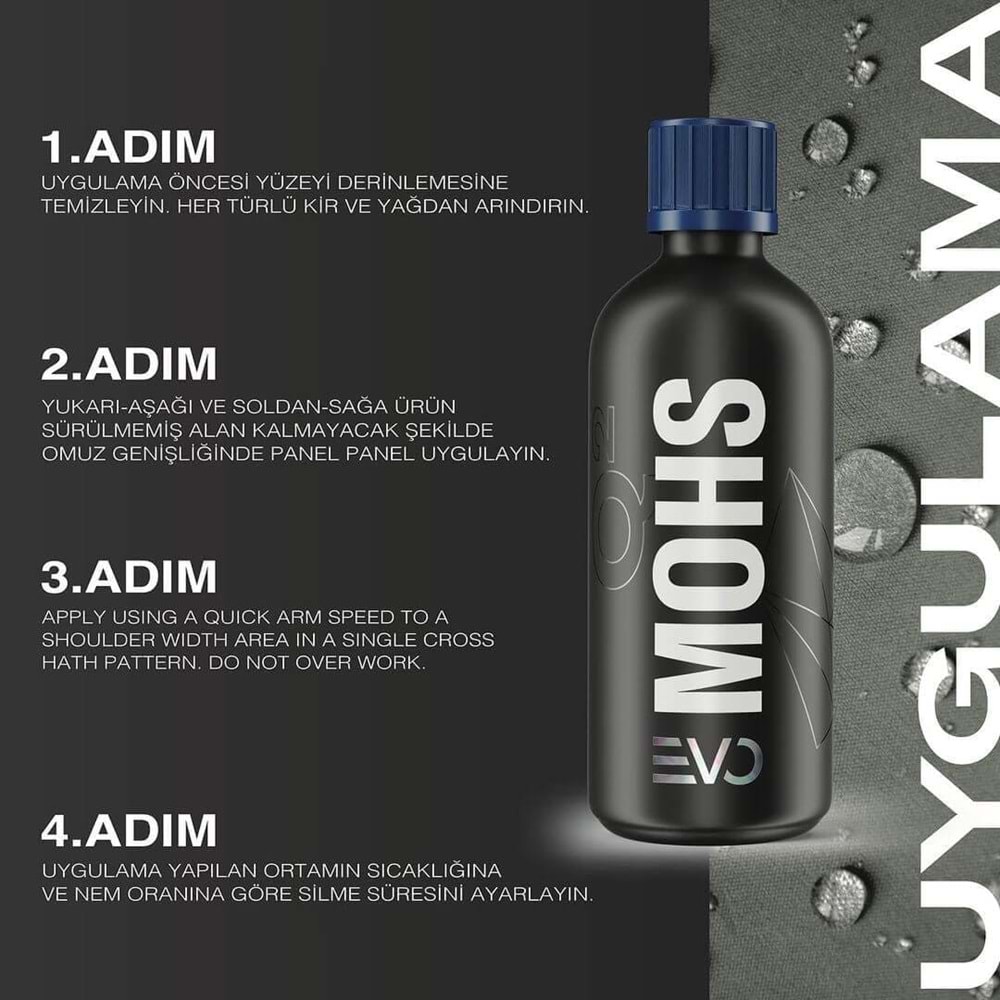 GYEON Q² Mohs EVO Light Box Seramik Kaplama - 30 ml - 9H Oto Boya Koruma-Su İtici