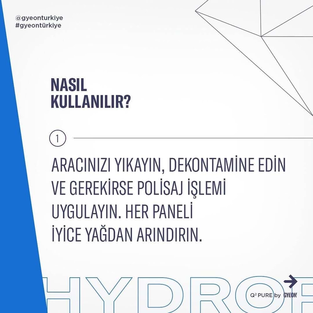 GYEON Q² Pure EVO Light Box Seramik Kaplama - 50ml - 9H Oto Boya Koruma-Su İtici