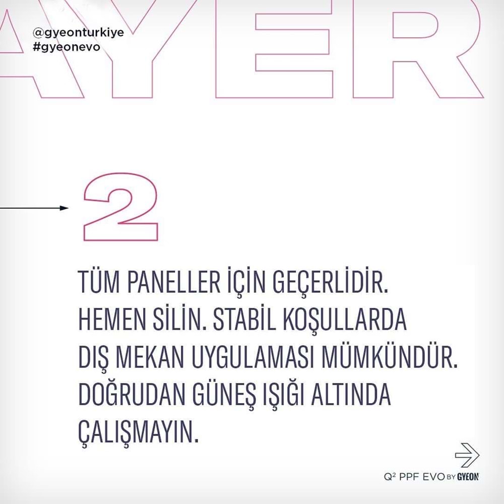GYEON Q² PPF EVO Folyolara Özel Seramik Kaplama - 50 ml - Araç PPF Kaplama Koruma