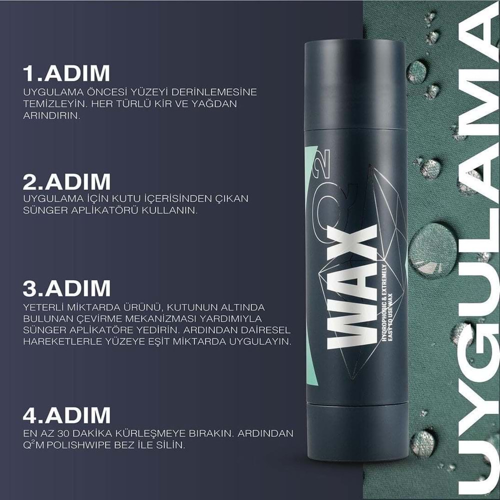 GYEON Q² Wax Hidrofobik Parlatıcı Boya Koruma - 175 gr