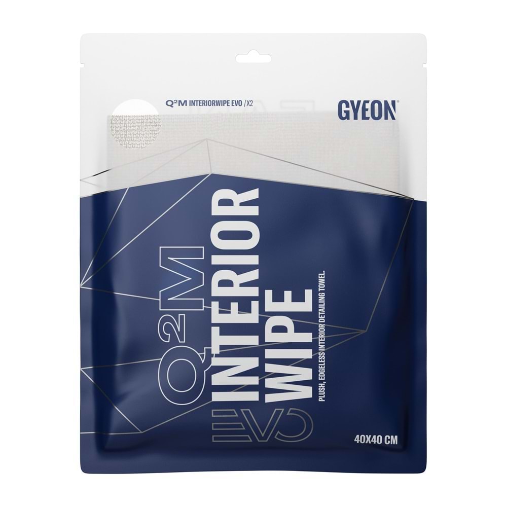 GYEON Q²M InteriorWipe EVO İç Yüzey Detaylı Temizlik Bezi 2'li Paket - 40x40 cm