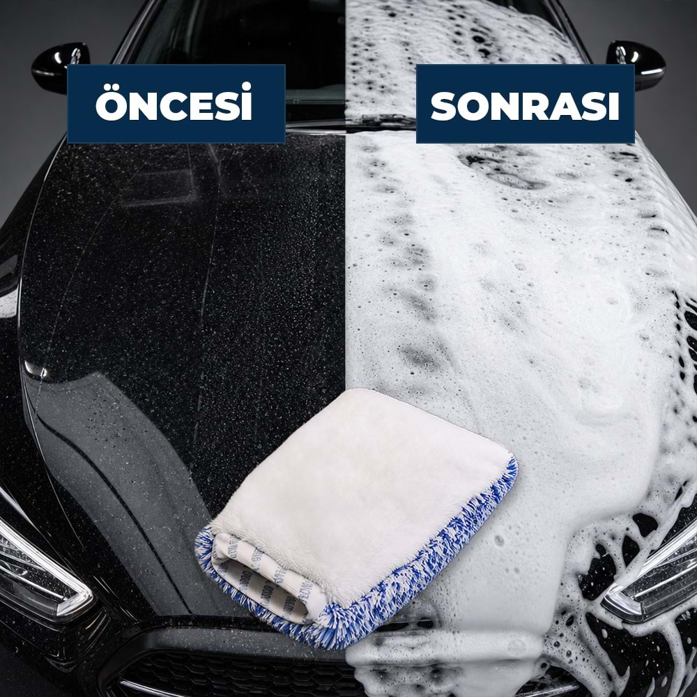 GYEON Q2M WashPad EVO Çift Taraflı Mikrofiber Araç Yıkama Eldiveni | Oto Yıkama Pedi Süngeri