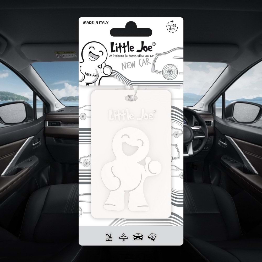Little Joe Yeni Araç Kokulu Dolap Asma Kart (New Car) -45 Gün -İpli Ev Oto Kokusu -Ayna Parfümü