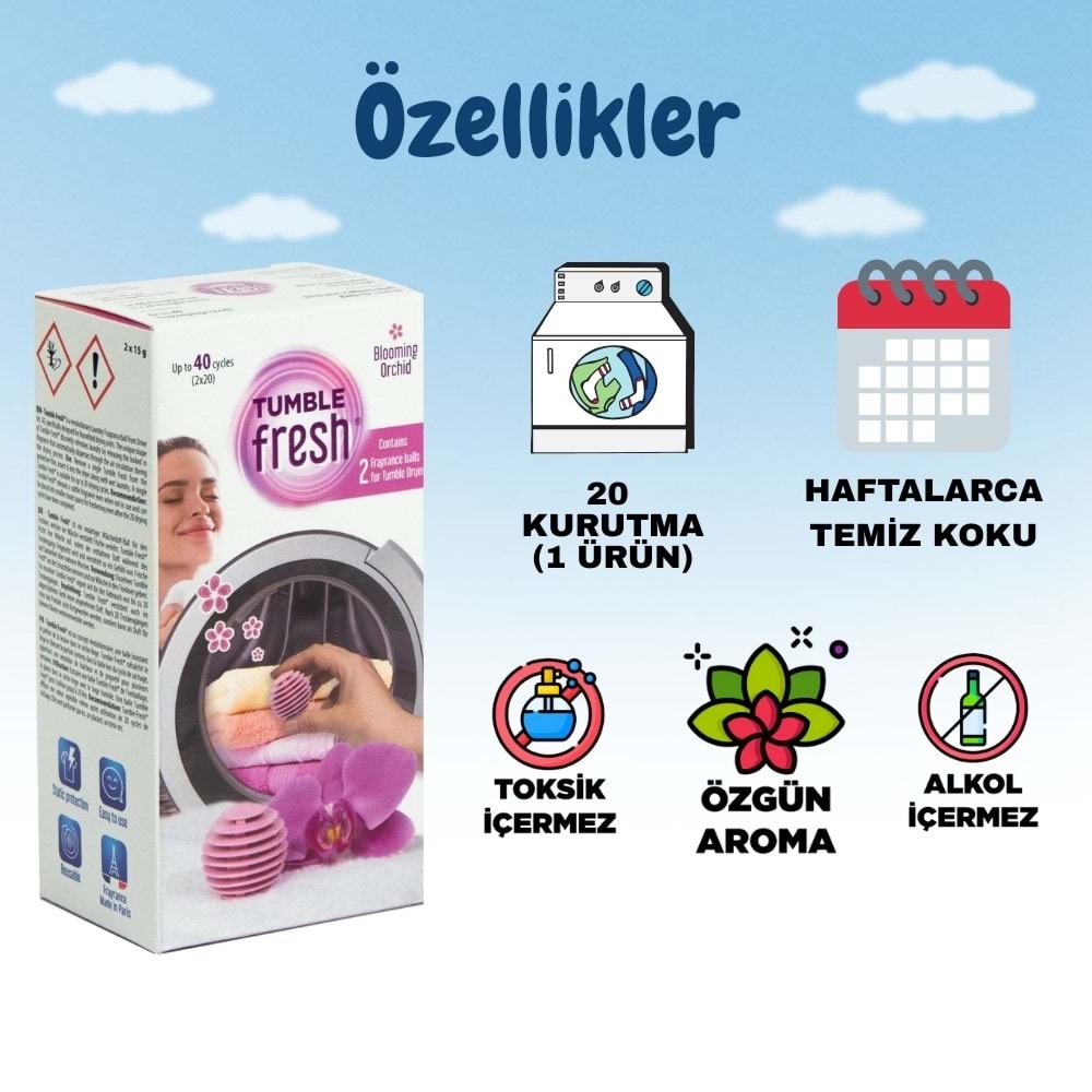 Little Joe Kurutma Makinesi Orkide Koku Kapsülü 2'li Paket (Blooming Orchid) -40 Kurutma