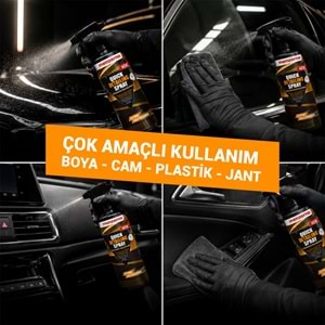 MENZERNA Quick Detailing Spray Hızlı Cila 500 ml | Araç İç Dış Temizlik Oto Boya Parlatıcı Koruyucu