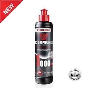 MENZERNA YENİ 1000 Kalın Pasta - 250 Ml | Ağır Çizik Zımpara İzi Giderici & Hızlı Kesim
