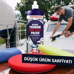 MENZERNA Marin Karavan Jelkot Boya Tek Adım Pasta Cila - 1 lt | Tekne Yat Gelcoat One Step Polish