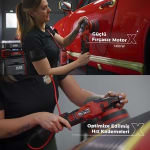 FLEX XFE 2 15 14-EC Random Orbital Polisaj Makinesi 1400W (2. Nesil) | Fırçasız Kömürsüz Motor