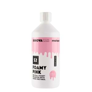 INNOVACAR S2 FOAMY Enzimli PH Nötr Pembe Renkli Özel Kokulu Araç Yıkama Şampuanı - 1 lt