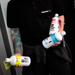 INNOVACAR S2 FOAMY Enzimli PH Nötr Pembe Renkli Özel Kokulu Araç Yıkama Şampuanı - 1 lt