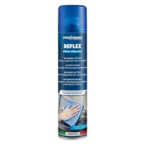 FRA-BER Reflex Aktif Köpük Cam Temizleyici ve Parlatıcı 400 ML | İz Bırakmayan Oto Cam Ayna Spreyi