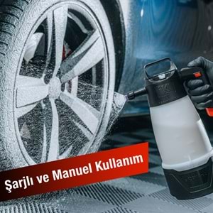 IK E FOAM PRO 2 Şarjlı Köpük Yapıcı Pompa 2 Litre | Akülü Otomatik Basınçlı Araç Yıkama Püskürtücü