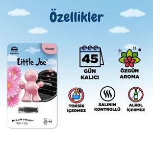 Little Joe Çiçek Araç Kokusu (Flower) -45 Gün -Oto Kokusu Kalıcı Klima Parfüm