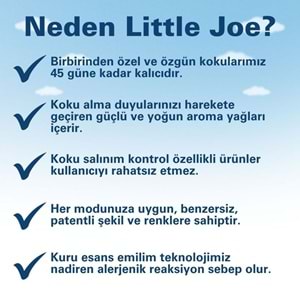 Little Joe Gerçek Deri Araç Kokusu (Pure Leather) -45 Gün -Oto Kokusu Kalıcı Klima Parfüm