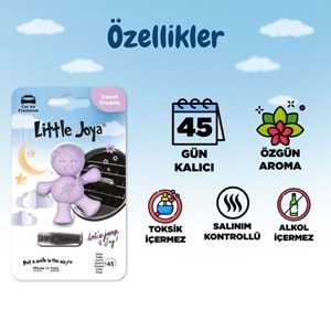 Little Joe Little Joya Lavanta Araç Kokusu (Sweet Dreams) -45 Gün -Oto Kokusu Kalıcı Klima Parfüm