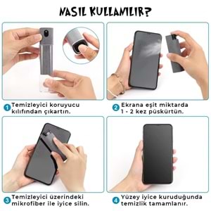 Little Joe Ekran Temizleme Spreyi 14 Ml - Mikrofiberli Araç LED Telefon Tablet Oto Cam Temizleyici