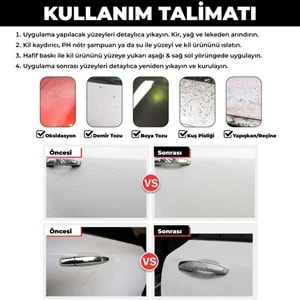 MG PS Aplikatörlü El Kil Pedi 12x8 cm (Kırmızı) - Cırtlı Clay Pad Sponge Block