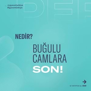 GYEON Q² AntiFog Cam Buğu Önleyici Kaplama Seti - 120 ml