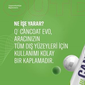 GYEON Q² CanCoat EVO Hidrofobik Nano Seramik Kaplama Seti - 200 ml - 9H Oto Boya Koruma-Su İtici