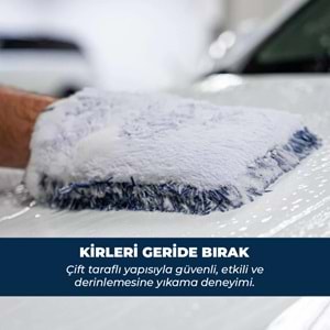 GYEON Q2M WashPad EVO Çift Taraflı Mikrofiber Araç Yıkama Eldiveni | Oto Yıkama Pedi Süngeri