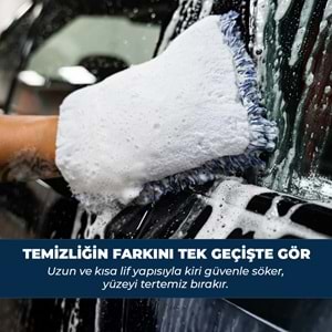 GYEON Q2M WashPad EVO Çift Taraflı Mikrofiber Araç Yıkama Eldiveni | Oto Yıkama Pedi Süngeri
