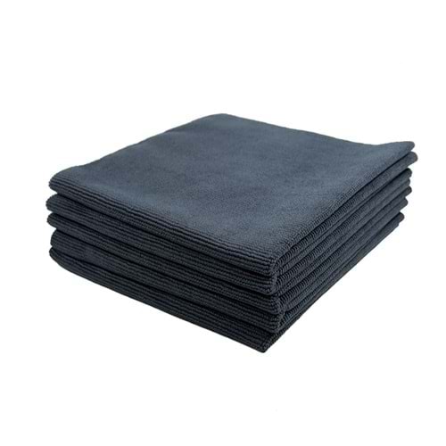 KLIN Zero Finish HD Mikrofiber Lazer Kesim Çok Amaçlı Silme Bez 5'li Paket (Gri) - 40x40cm