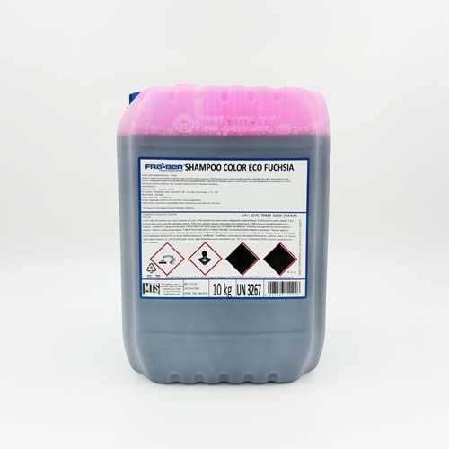 FRA-BER Shampoo Color Eco Fuşya Renkli, Cilalı Ön Yıkama Şampuanı (1:80 Konsantre) - 10 kg