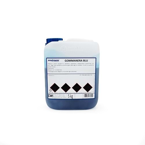 FRA-BER Gommanera Blue Lastik Parlatıcı (1:3-5 Konsantre) - 5 kg