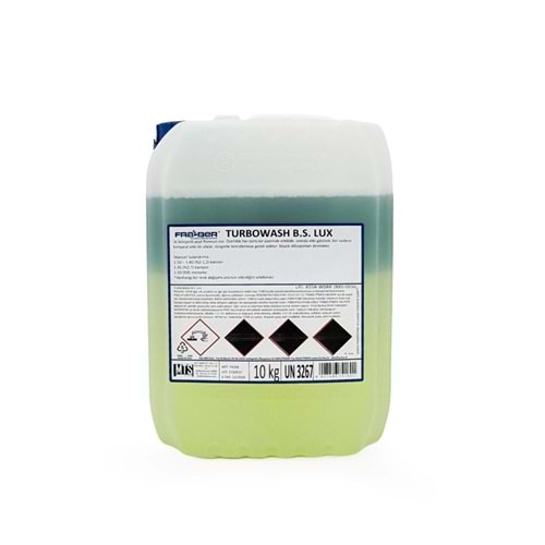 FRA-BER Turbowash B.S Lux Yüksek Performanslı Yağ Sökücü Deterjan (1:80 Konsantre) - 10 kg