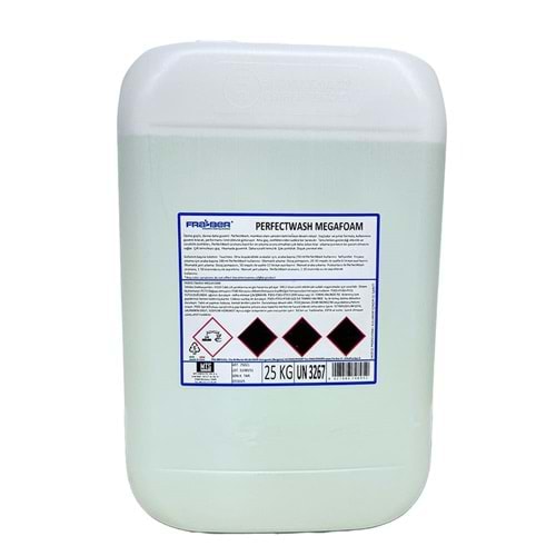 FRA-BER Perfect Wash Megafoam Yoğun Köpüklü Güçlü Ön Yıkama Köpüğü (1:120 Konsantre) - 25 kg