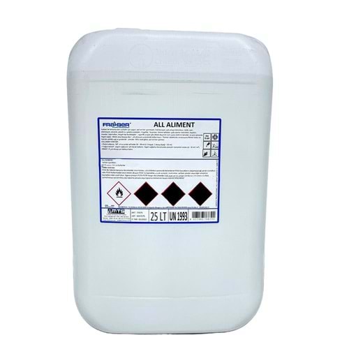 FRA-BER All Aliment Alkol Bazlı Yüzey Temizleyici (1:10 Konsantre) - 25 lt