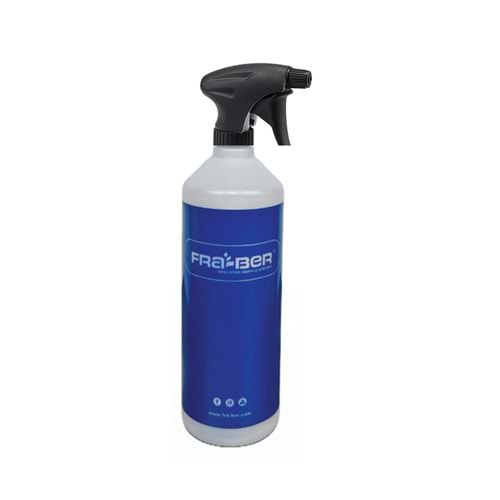 FRA-BER Kimyasal Dayanıklı Ölçekli İthal Sprey Başlıklı Şişe (Mavi) - 1000 ML
